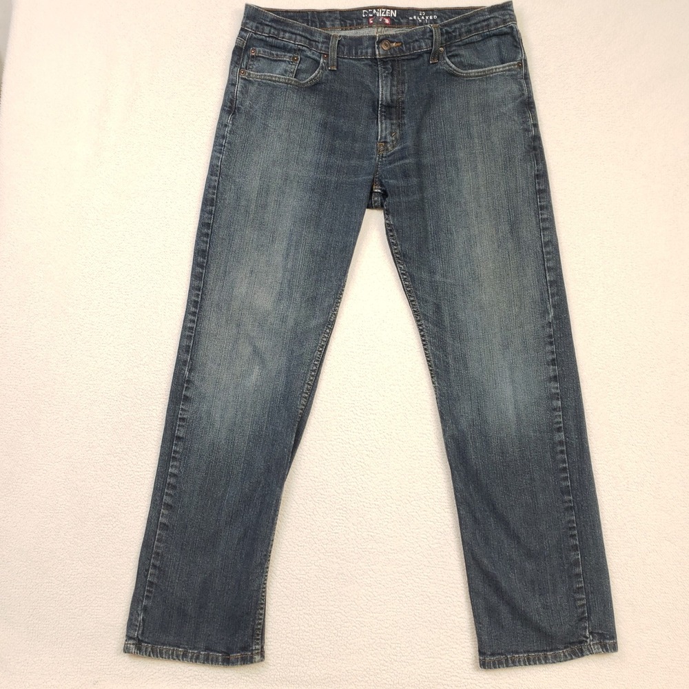 Denizen Jeans Mens 36x32 Blue 285 Relaxed Fit Straight Leg Denim Pants Casual